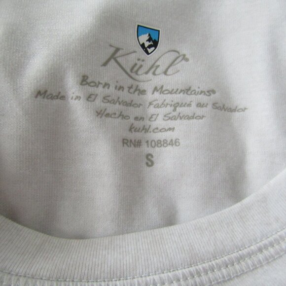 Kuhl Women's The KONSTANCE T-Shirt Small White Long Sleeve Outdoors UPF 50 Sport - Picture 10 of 12